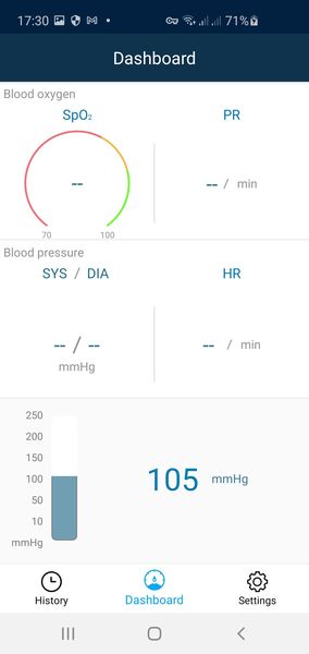 Bloeddrukmeting in de app